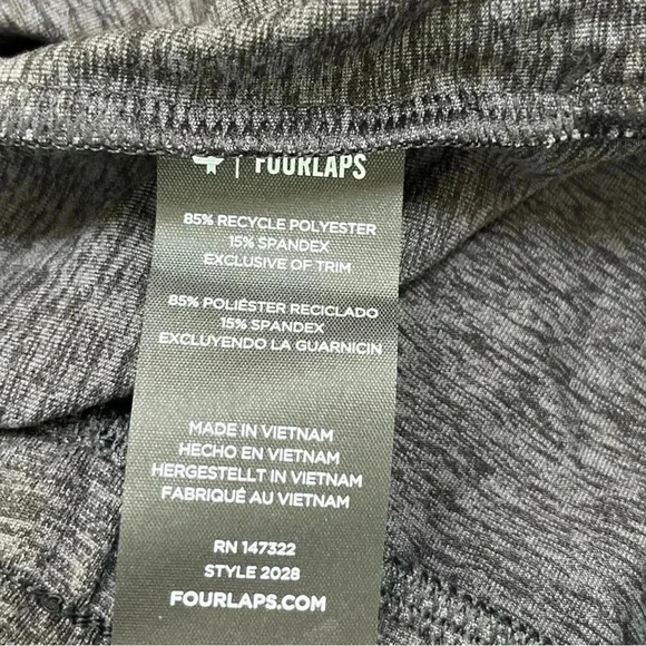 Fourlaps Women's Large Athletic Stratus Straight Leg Pants Black Heather - Picture 12 of 12